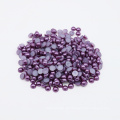 Venta al por mayor Z48-Dark Blue Purple ABS Flatback Half Round Nail Pearl Beads